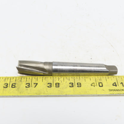 4 Flute HS End Mill W/#2 Morse Taper 1-1/4" LOC Sharp