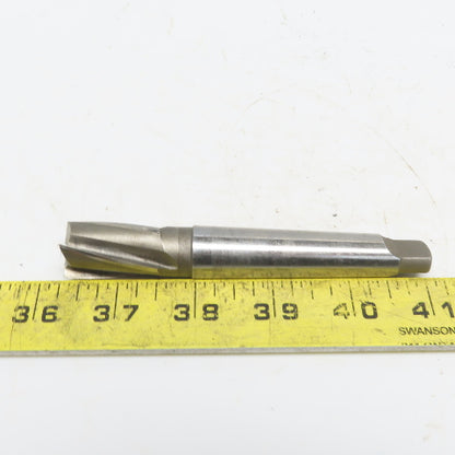 4 Flute HS End Mill W/#2 Morse Taper 1-1/4" LOC Sharp