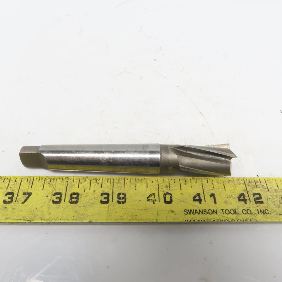 4 Flute HS End Mill W/#2 Morse Taper 1-1/4" LOC Sharp