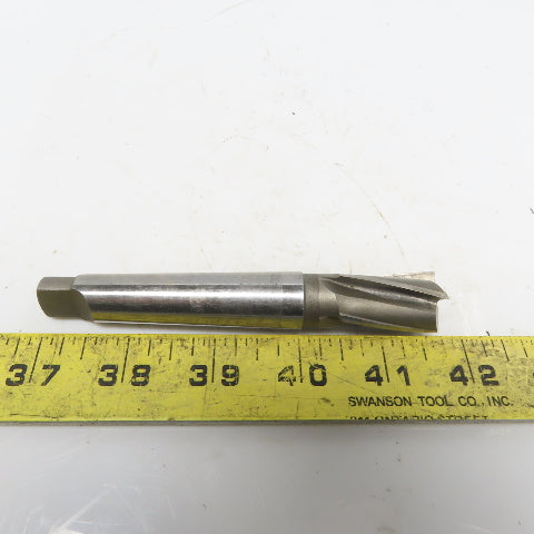 4 Flute HS End Mill W/#2 Morse Taper 1-1/4" LOC Sharp