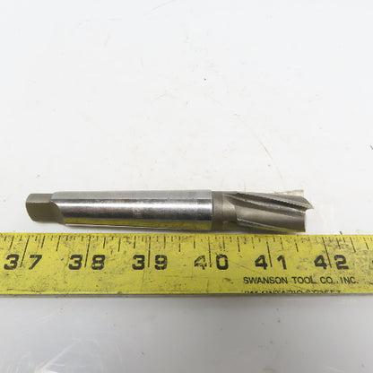 4 Flute HS End Mill W/#2 Morse Taper 1-1/4" LOC Sharp