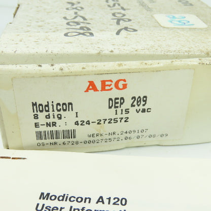 AEG DEP 209 Input Module 115VAC 8-Dig NEW