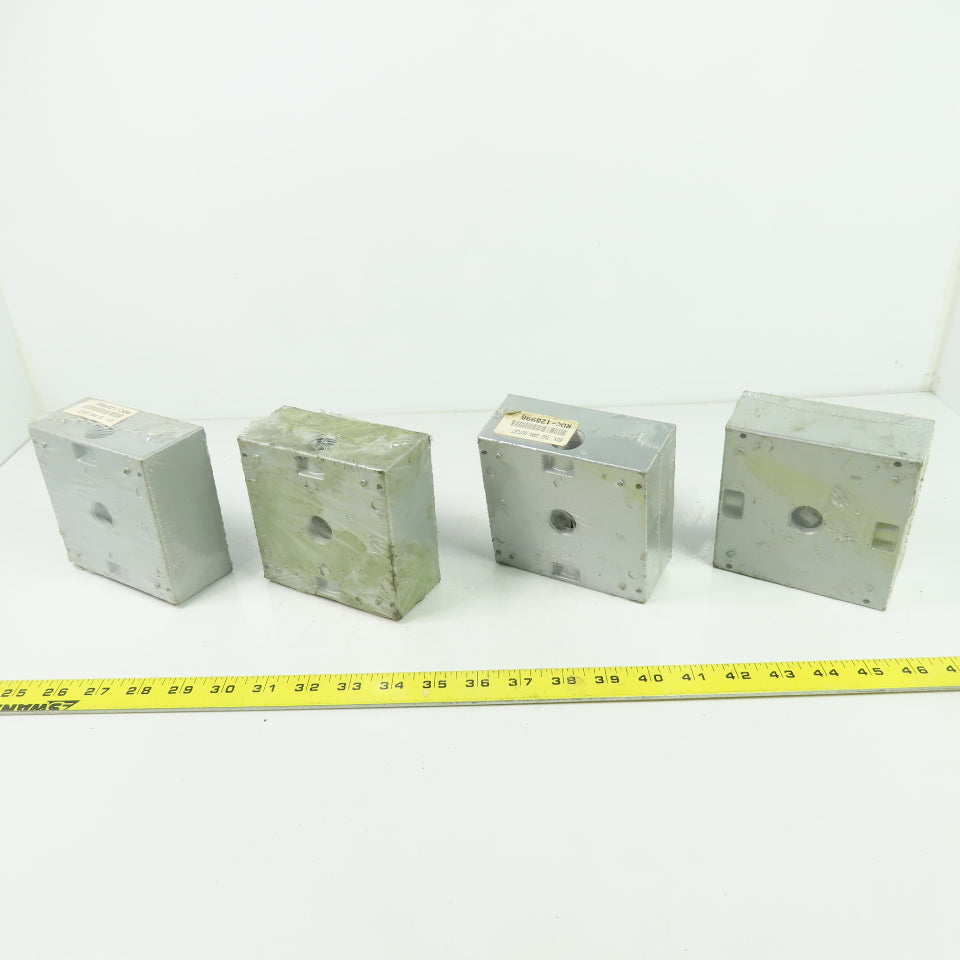 Thomas & Betts LT11 Steel City Two Gang Outlet Box (3) 1/2" Hubs Lot Of 4