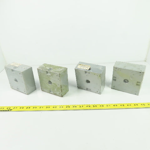 Thomas & Betts LT11 Steel City Two Gang Outlet Box (3) 1/2" Hubs Lot Of 4