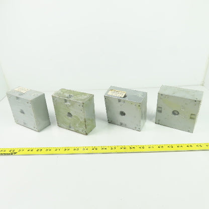Thomas & Betts LT11 Steel City Two Gang Outlet Box (3) 1/2" Hubs Lot Of 4