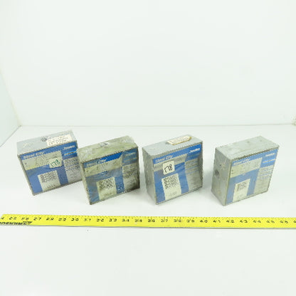 Thomas & Betts LT11 Steel City Two Gang Outlet Box (3) 1/2" Hubs Lot Of 4