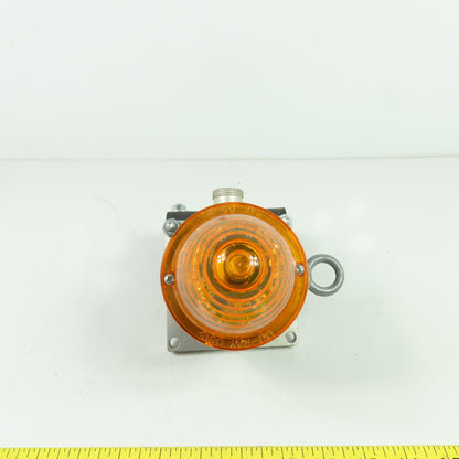 Electro-Matic EMCP31AL1SDX1D05 Amber Flashing Light W/Bracket 5-Pin Voltage Unkn