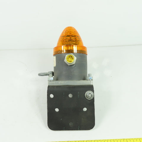 Electro-Matic EMCP31AL1SDX1D05 Amber Flashing Light W/Bracket 5-Pin Voltage Unkn