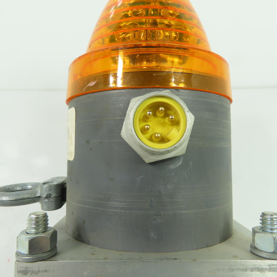 Electro-Matic EMCP31AL1SDX1D05 Amber Flashing Light W/Bracket 5-Pin Voltage Unkn
