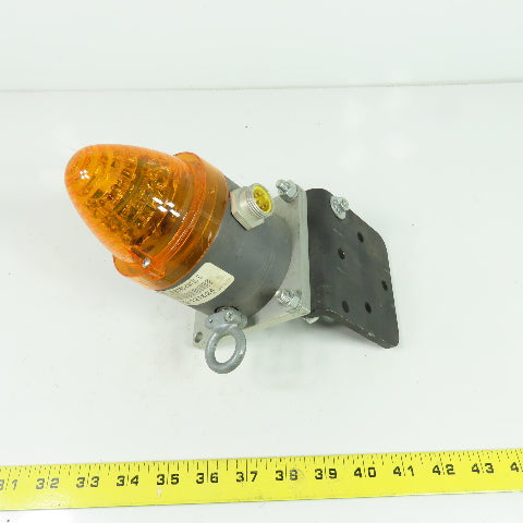 Electro-Matic EMCP31AL1SDX1D05 Amber Flashing Light W/Bracket 5-Pin Voltage Unkn