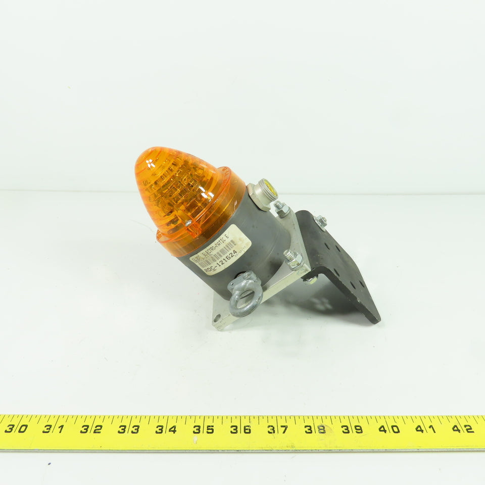 Electro-Matic EMCP31AL1SDX1D05 Amber Flashing Light W/Bracket 5-Pin Voltage Unkn