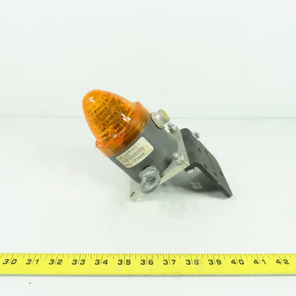 Electro-Matic EMCP31AL1SDX1D05 Amber Flashing Light W/Bracket 5-Pin Voltage Unkn