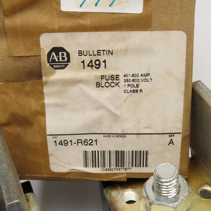Allen Bradley 40023-080-51 1491-R621 600A 600V Single Pole Fuse Holder Block