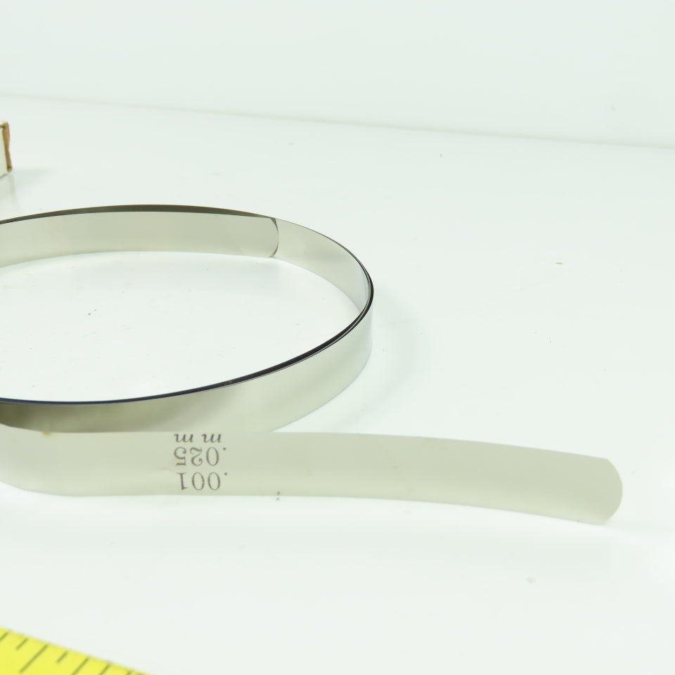TBI ST-1 Stainless Steel Thickness Gage 1/2" W x 10' Length 0.001" Thickness