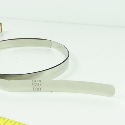 TBI ST-1 Stainless Steel Thickness Gage 1/2" W x 10' Length 0.001" Thickness