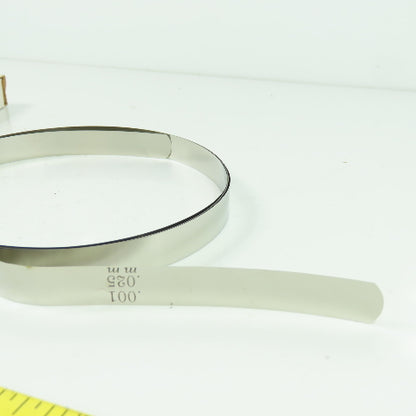 TBI ST-1 Stainless Steel Thickness Gage 1/2" W x 10' Length 0.001" Thickness