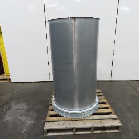 32" ID x 59" OAL Flanged Round Galvanized Steel Duct Pipe