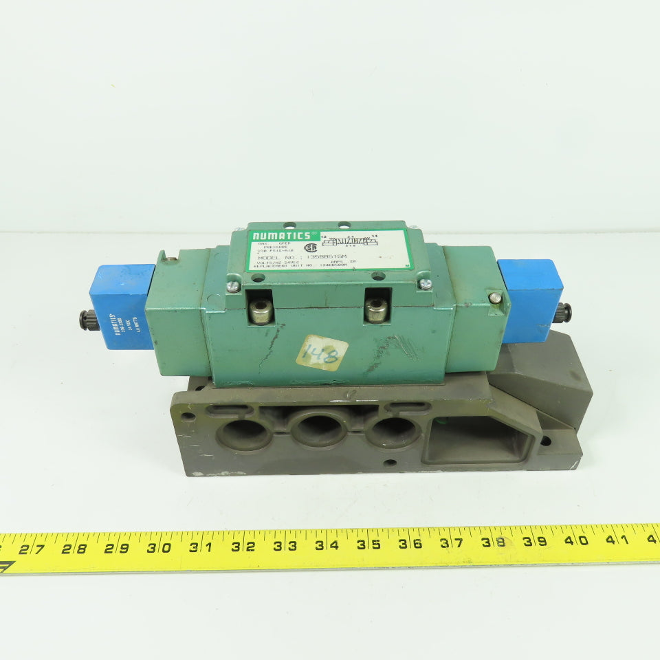 Numatics I35BB515M I34BB500M Pneumatic Solenoid Valve 3/4 230PSIG 24VDC Coil