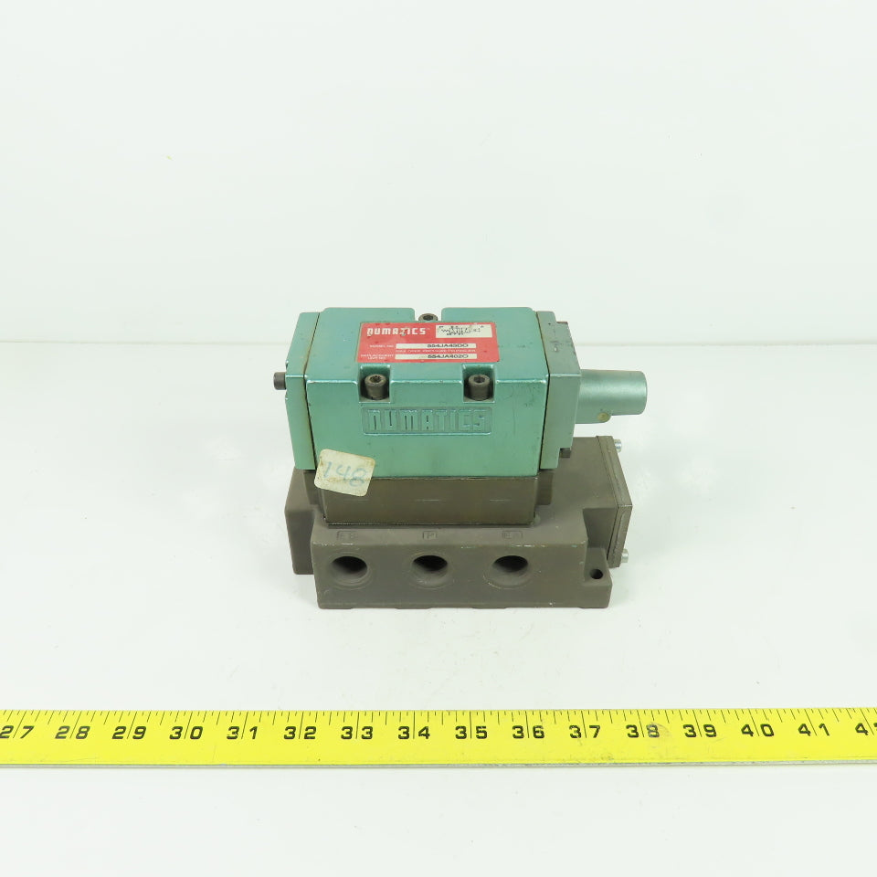 Numatics 554JA43DO Pneumatic Air Pilot Valve W/Manifold 150PSIG 554JA402O