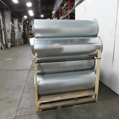 Nordfab 18 19", 20" Quick Clamp Rolled Edge Galvanized Steel Duct Pipe 18 Pieces