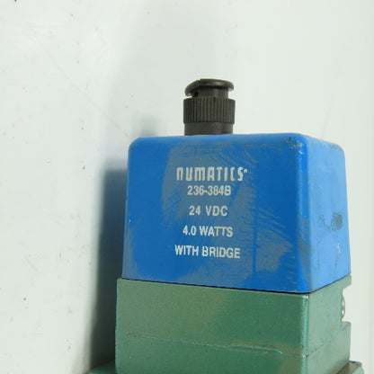 Numatics I23BA400MP14D61 Pneumatic Solenoid Valve 150PSIG 24VDC 4W