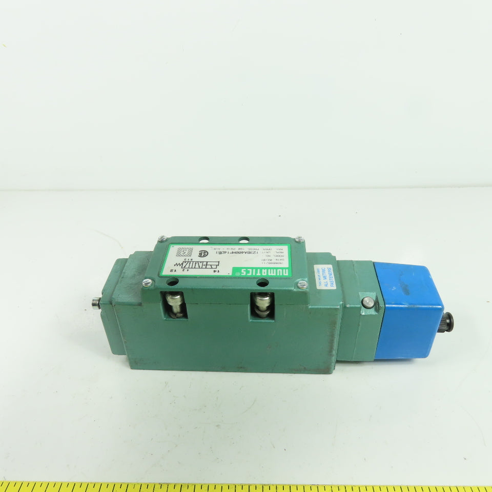 Numatics I23BA400MP14D61 Pneumatic Solenoid Valve 150PSIG 24VDC 4W