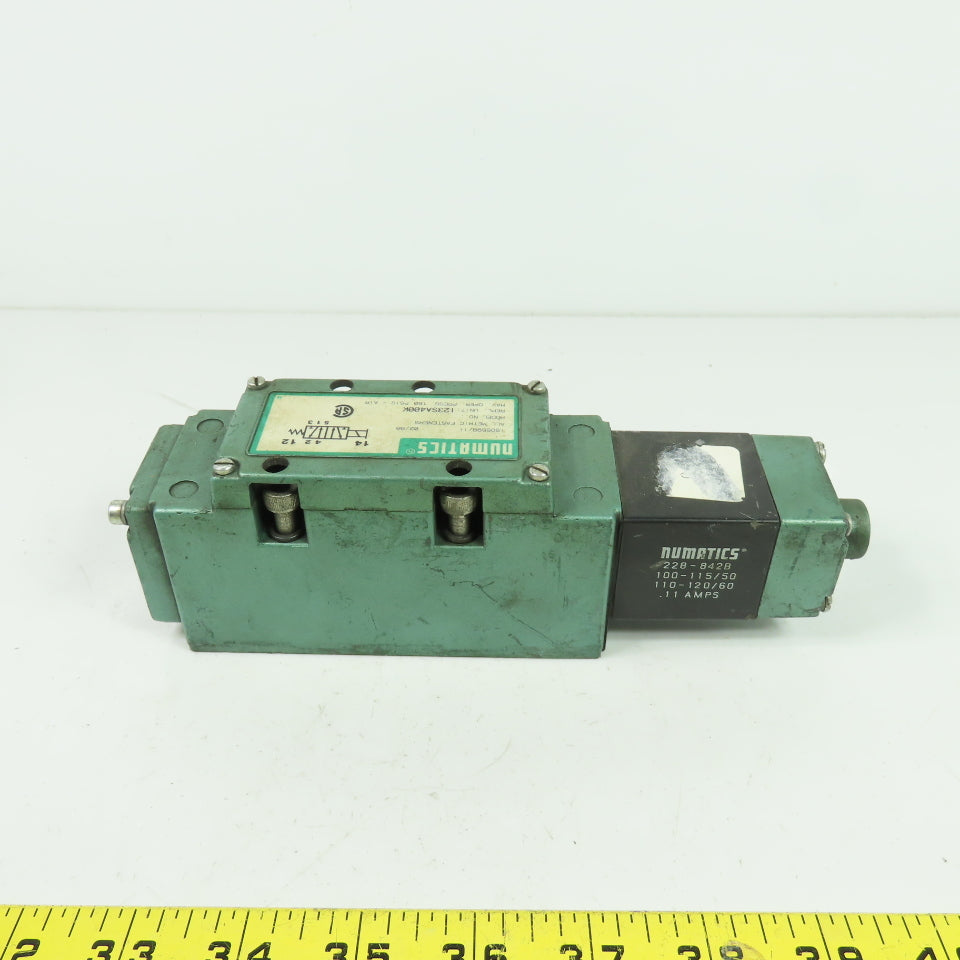 Numatics I23SA400K Pneumatic Solenoid Valve 150PSIG 120V 50/60Hz .11A