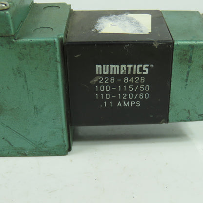 Numatics I23SA400K Pneumatic Solenoid Valve 150PSIG 120V 50/60Hz .11A