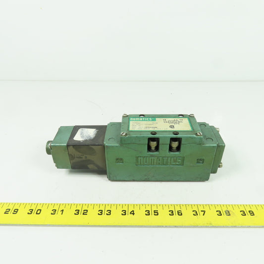 Numatics I23SA400K Pneumatic Solenoid Valve 150PSIG 120V 50/60Hz .11A