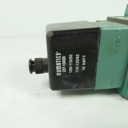 Numatics I23BA4KP14D30 Pneumatic Solenoid Valve 150PSIG 120V 50/60Hz .06A