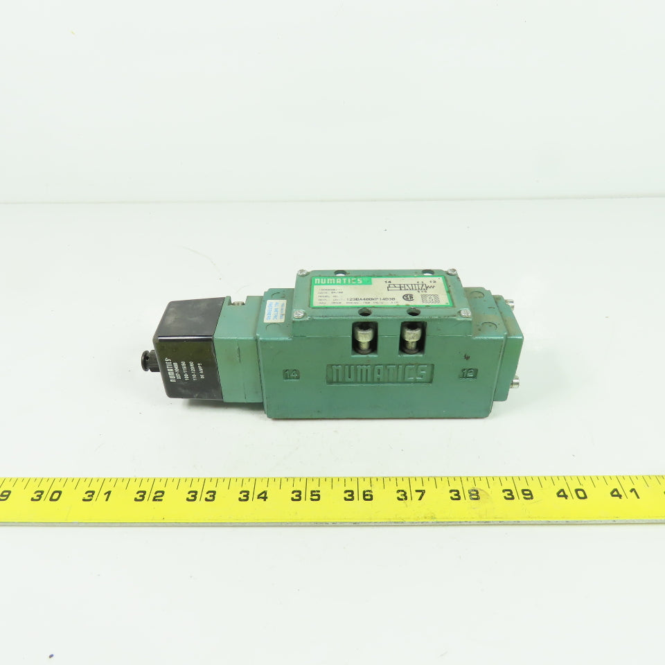 Numatics I23BA4KP14D30 Pneumatic Solenoid Valve 150PSIG 120V 50/60Hz .06A