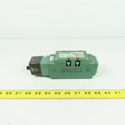 Numatics I23BA4KP14D30 Pneumatic Solenoid Valve 150PSIG 120V 50/60Hz .06A