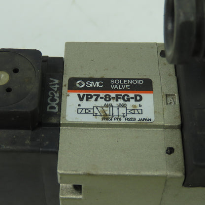 SMC VP7-8-FG-D Pneumatic Solenoid Valve 24VDC