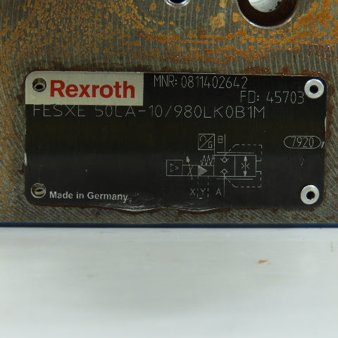 Rexroth FESXE 50CA-10/980LK0B1M 0811402642 Hydraulic Valve Base Plate