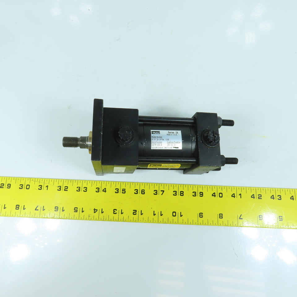 Parker 02.00 J2AJS18A 1.500 Double Acting Air Cylinder 1.5" Bore 2" Stroke