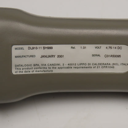 Data Logic DL910-11 Hand Held Bar Code Scanner 4.75-14DC