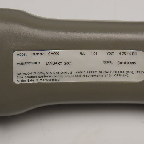 Data Logic DL910-11 Hand Held Bar Code Scanner 4.75-14DC