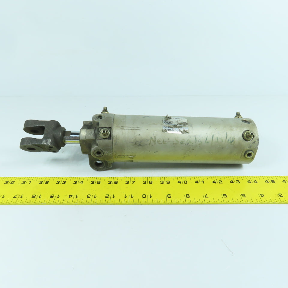 SMC CKG1A63-150Y-C73 Double Acting Air Clamp Cylinder 150mm Stroke 70mm Bore