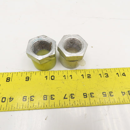1" x 3/4" Reducer Bushing Hex Plated Hydraulic Lot Of 2