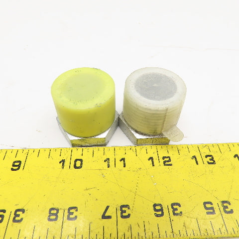 1" x 3/4" Reducer Bushing Hex Plated Hydraulic Lot Of 2