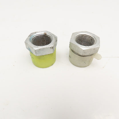 1" x 3/4" Reducer Bushing Hex Plated Hydraulic Lot Of 2