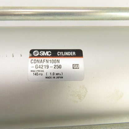 SMC CDNAFN100N-G4219-250 Pneumatic Tierod Cylinder 250mm Stroke 100mm Bore