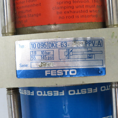 Festo DKE-63-340-PPV-A Multi-Stage Double Acting Cylinder 63mm Bore 340mm Stroke