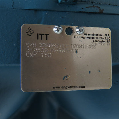 ITT 3-2538-M-905-10 3" Dia-Flo Diaphragm Valves 4-Bolt Flange CWP 150