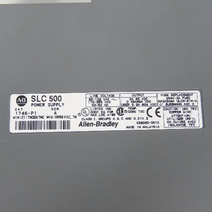 Allen Bradley 1746-P1 Ser A SLC 500 Power Supply Module