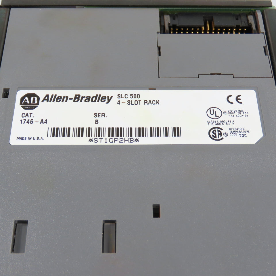 Allen Bradley 1746-A4 Ser B SLC 500 4-Slot Chassis PLC Rack