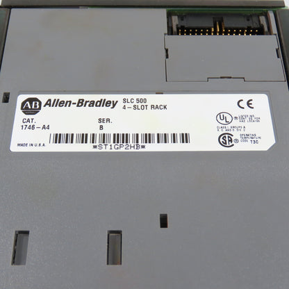 Allen Bradley 1746-A4 Ser B SLC 500 4-Slot Chassis PLC Rack