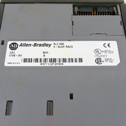 Allen Bradley 1746-A4 Ser B SLC 500 4-Slot Chassis PLC Rack