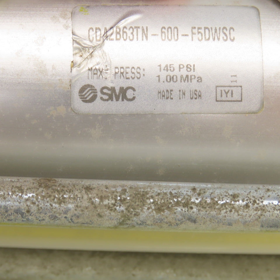 SMC CDA2B63TN-600-F5DWSC Double Acting Air Cylinder 63mm Bore 600mm Stroke