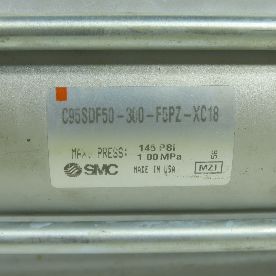 SMC C95SDF50-300-F5PZ-XC18 Double Acting Pneumatic Cylinder 300mm Stroke